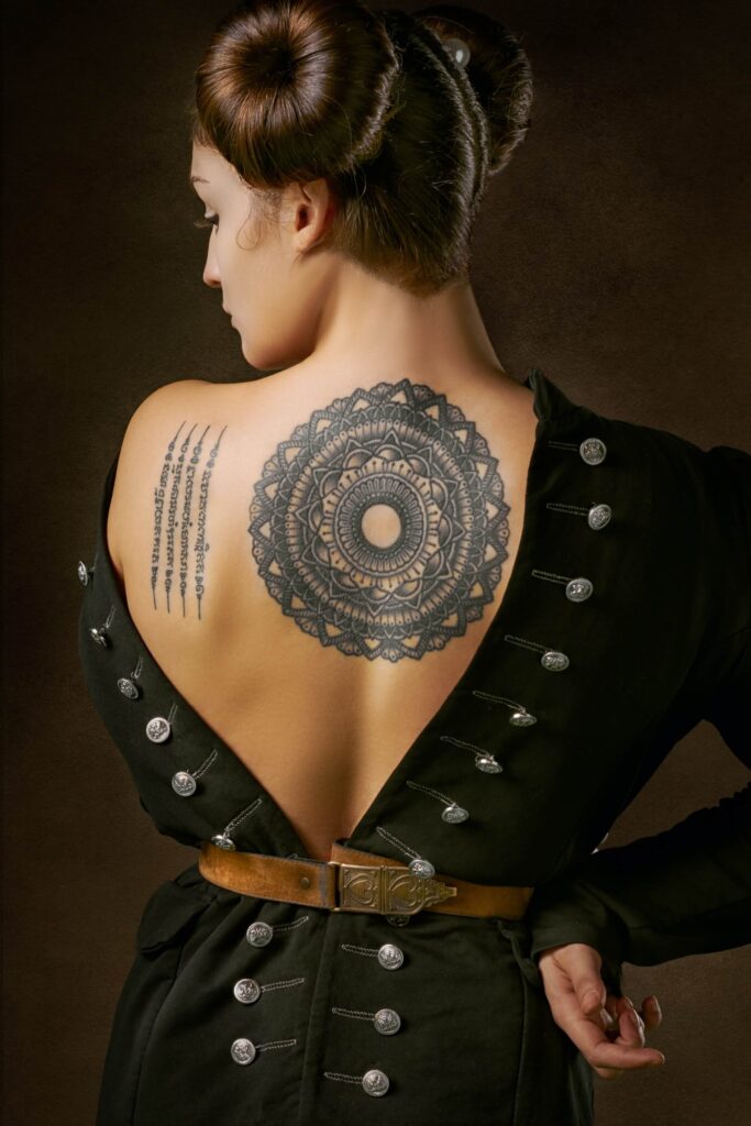 Mandala tattoo style