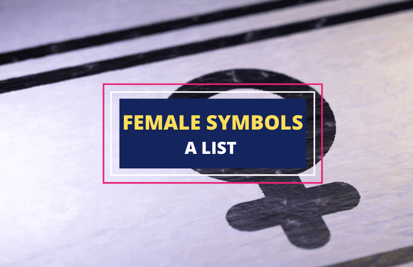 Lista de símbolos femeninos