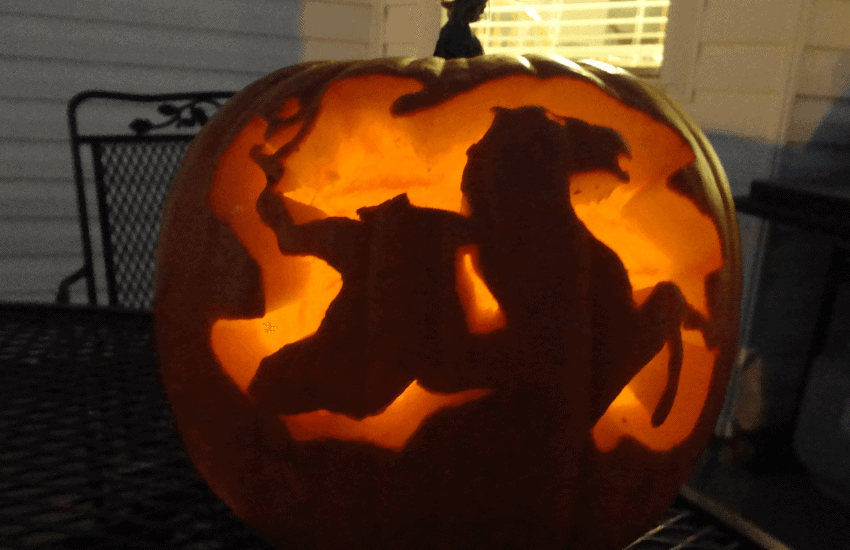Headless horseman pumpkin