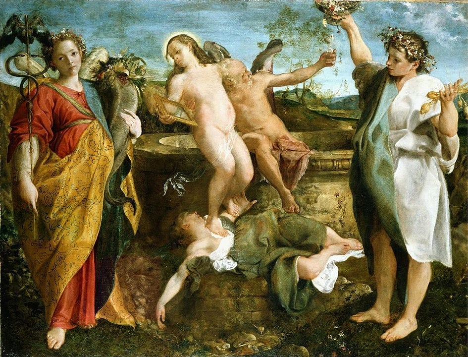 An Allegory of Truth and Time (1584–85) by Annibale Carracci