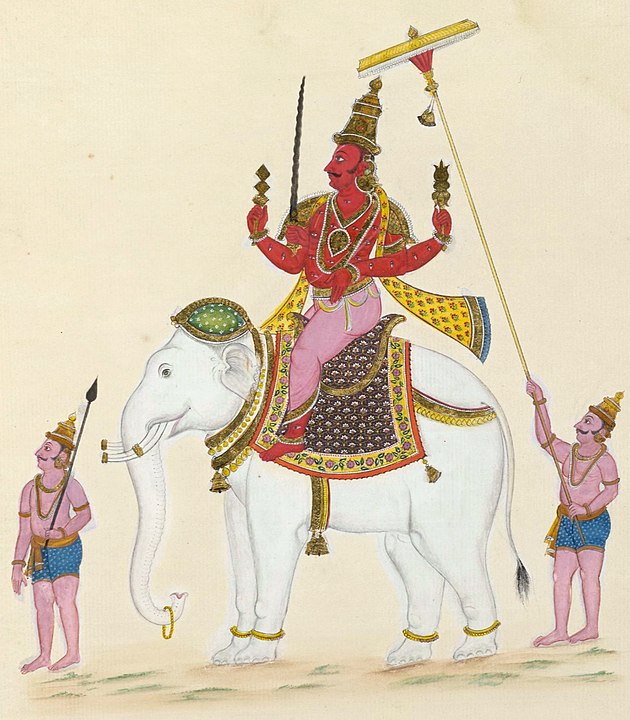 Indra Bhagwan on his elephant