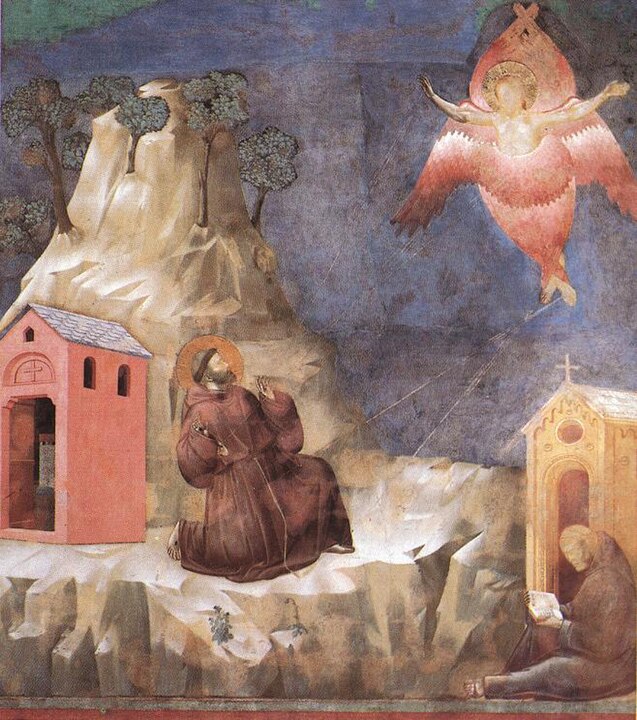 St. Francis' vision of a seraph
