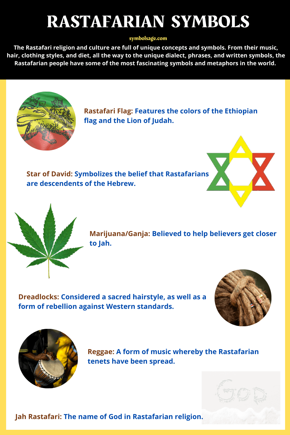 list of Rastafarian symbols