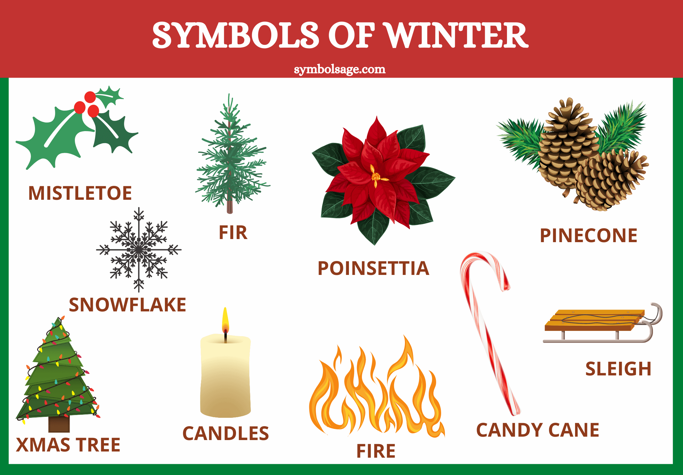 Symbols of winter