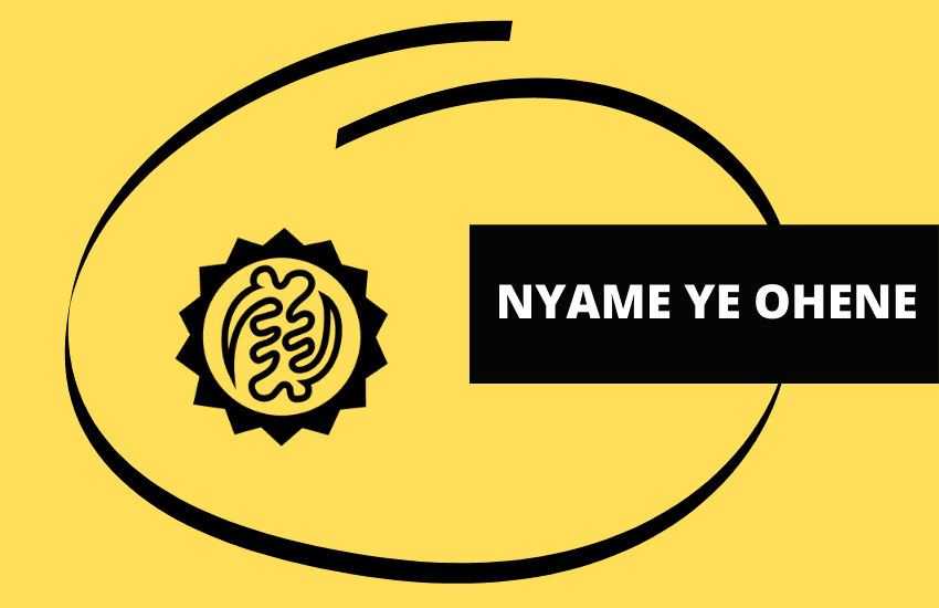 Nyame Ye Ohene adinkra symbol