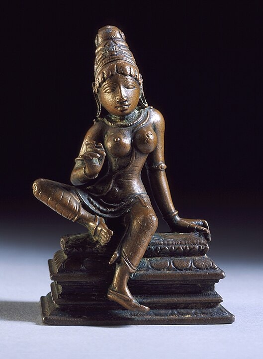Parvati as a two-armed consort goddess of Shiva
