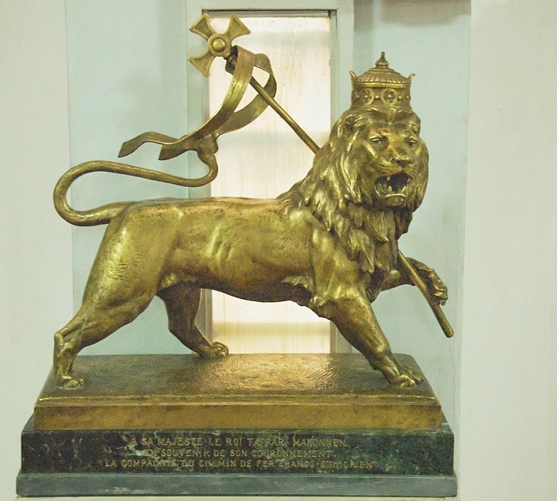 The Lion of Judah sculpture