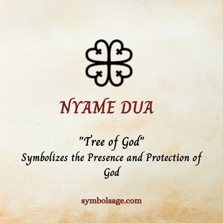Nyame Dua symbol meaning 