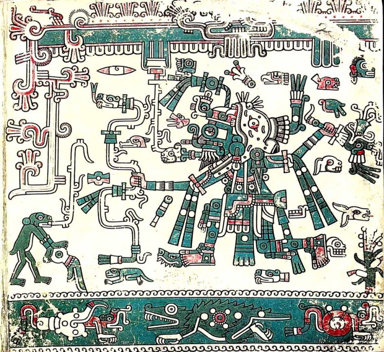 Aztec Taloc Tlaloc - Aztec God of Rain and Earthly Fertility - Symbol Sage
