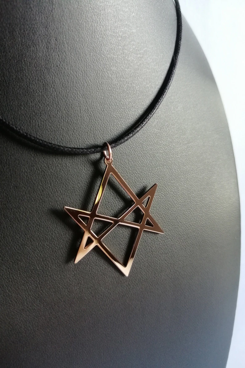 Unicursal hexagram necklace