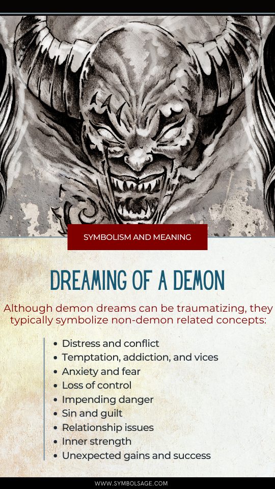 Demon dream symbolism and meaning