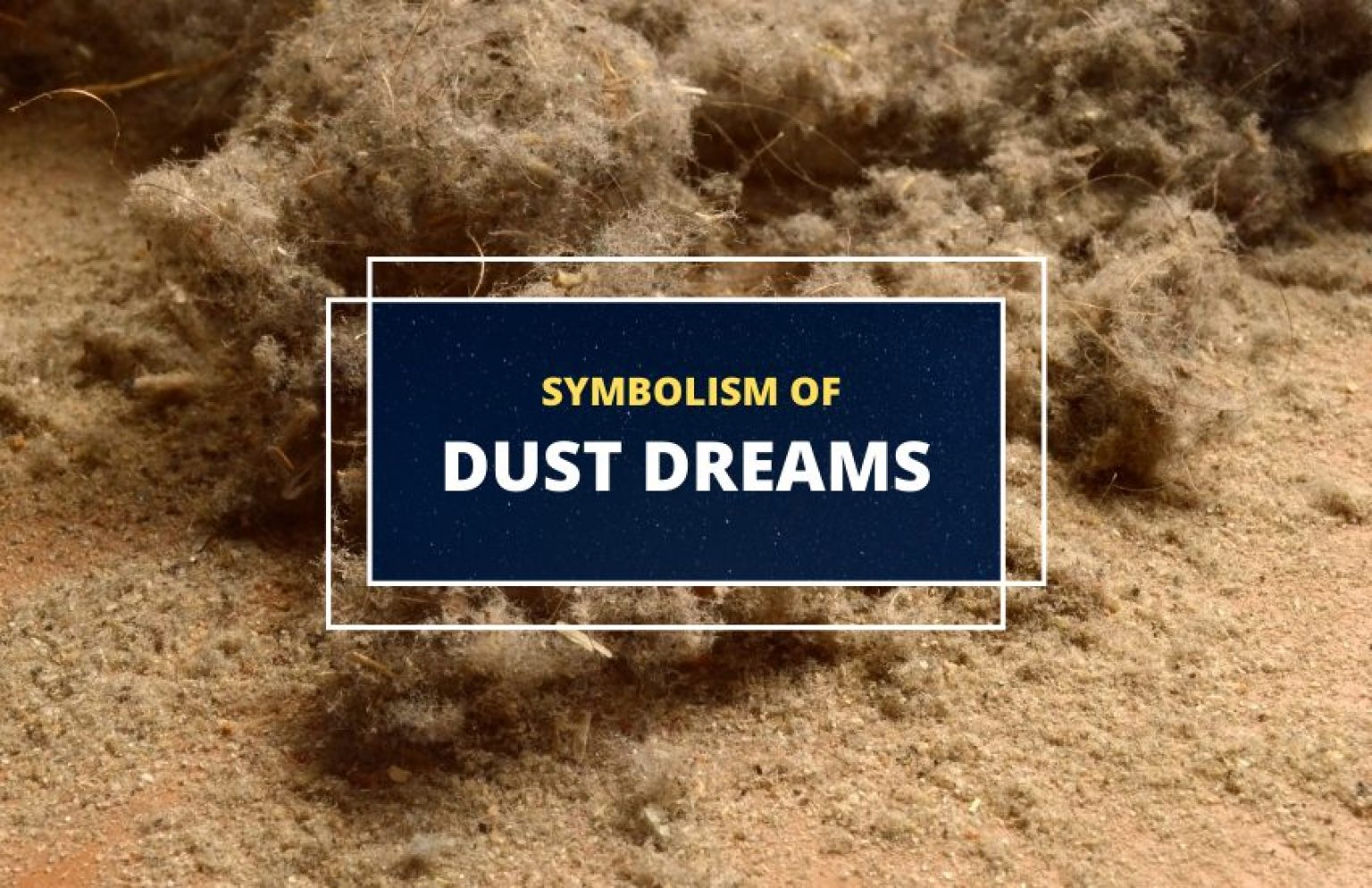 Dreaming of Dust Meaning and Symbolism Symbol Sage