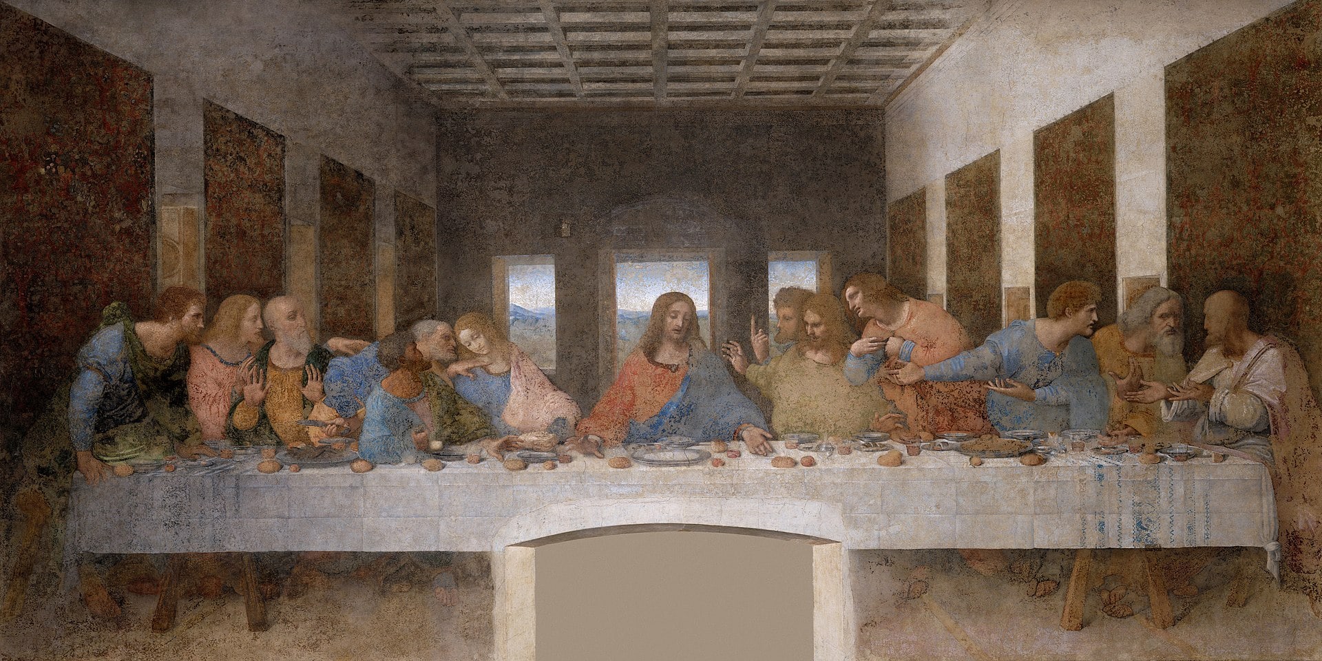 Last Supper by Leonardo da Vinci. PD.