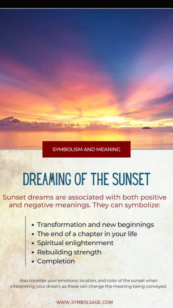 The Deep Meaning of Sunset Dreams (With Scenarios)