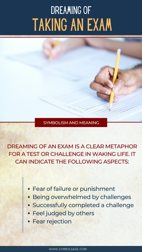 Taking an exam dream meaning