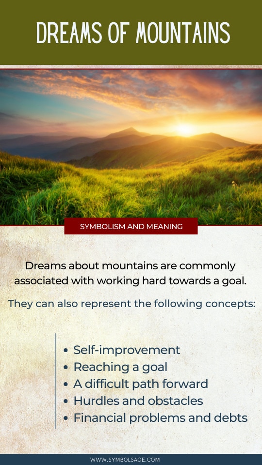 Dreams of mountains meaning