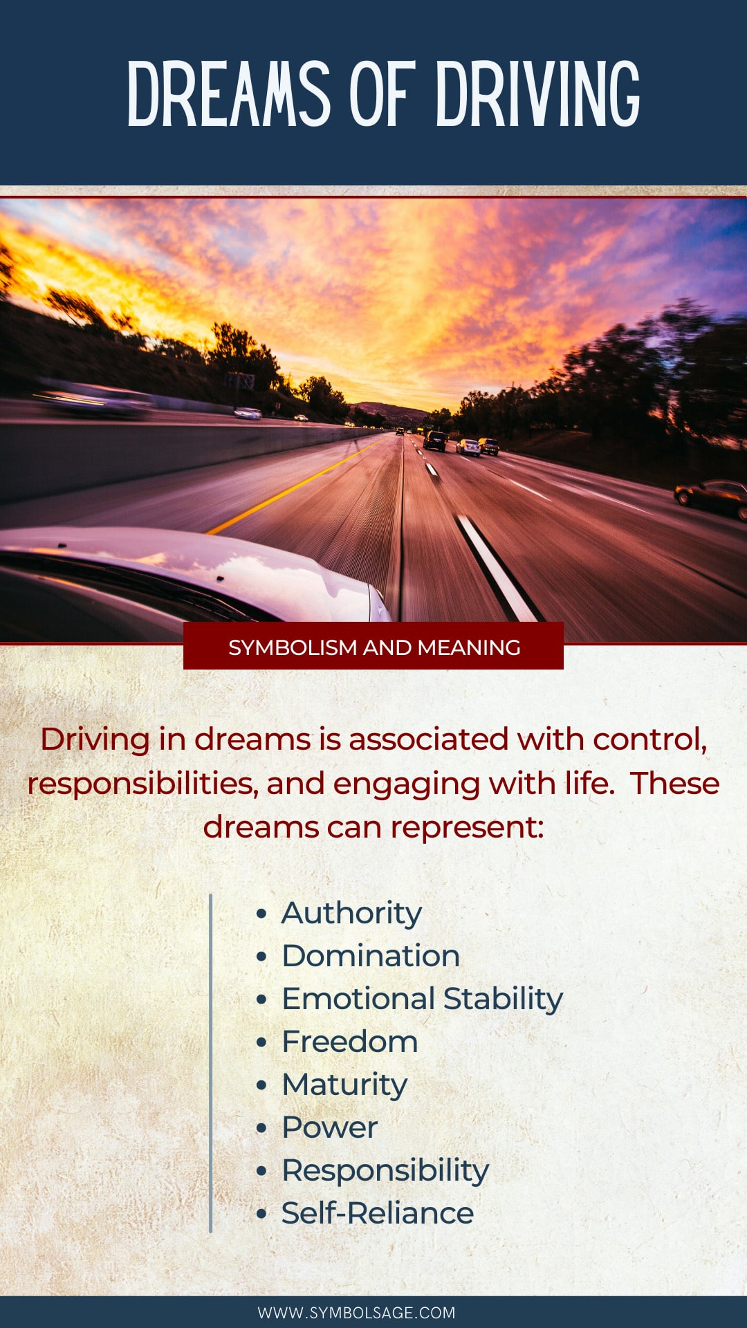 Driving a car dream meaning