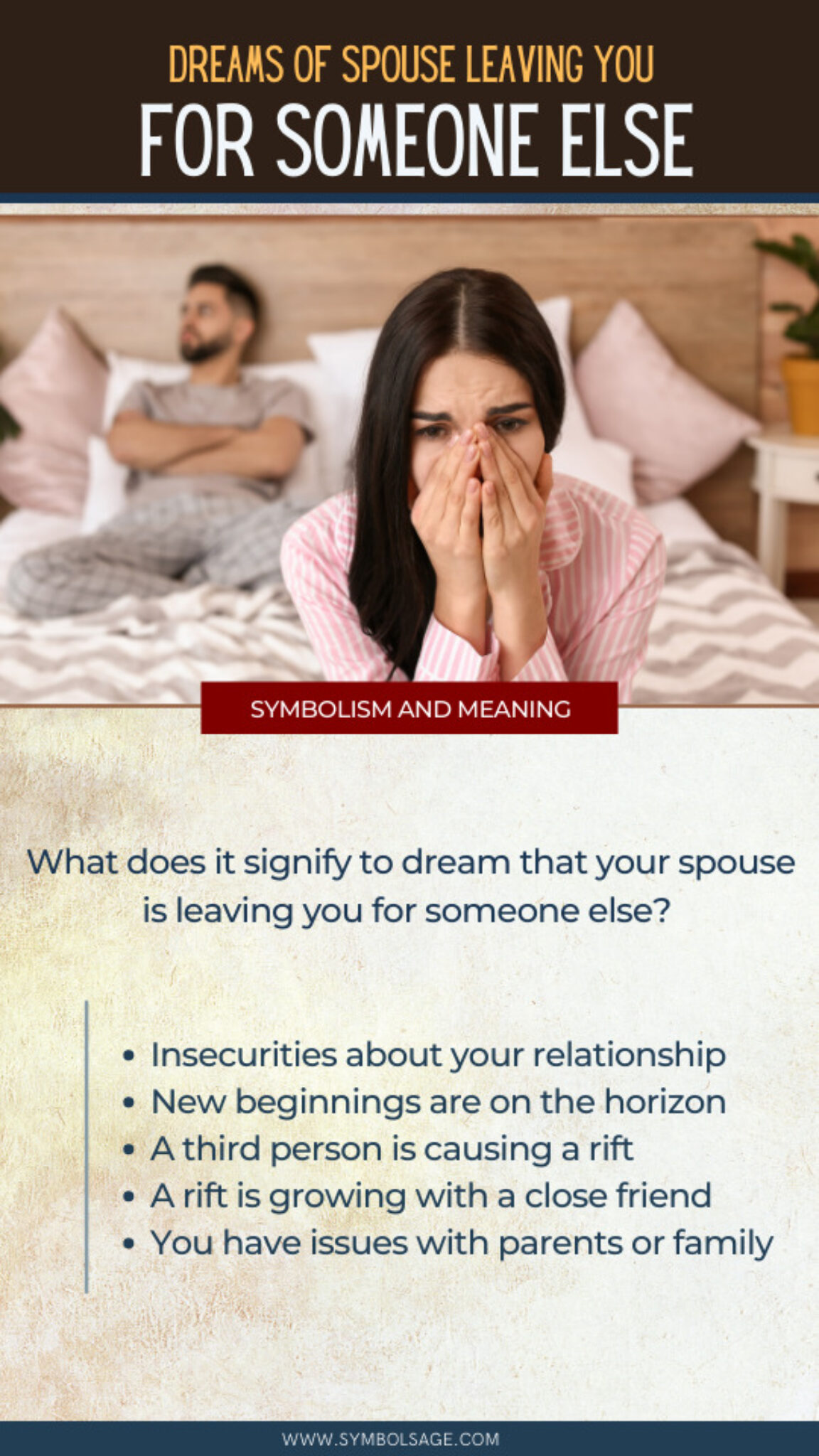 Dreaming of Your Spouse Leaving You Meaning Symbol Sage