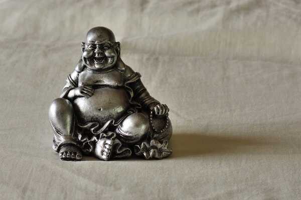 Laughing buddha in home
