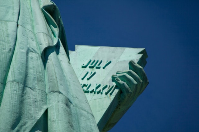 Statue of liberty tablet meaning