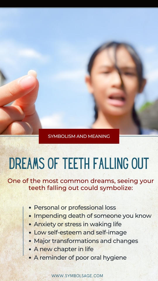 Teeth Falling Out Dreams Meaning