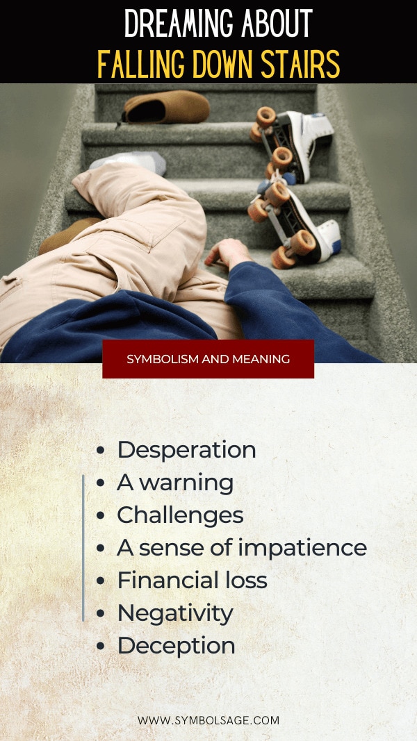 Falling down stairs dreams meaning