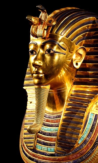 death mask of Tutankhamen