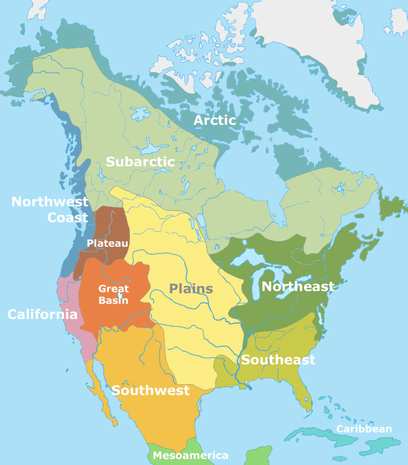 north american cultural map