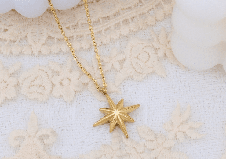 Pendant eight pointed star