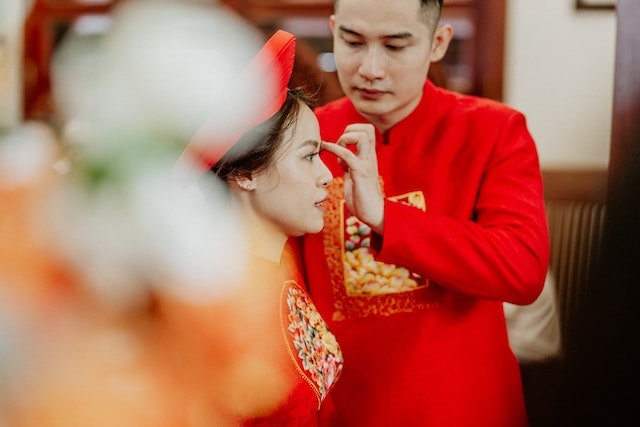 chinese wedding hair
