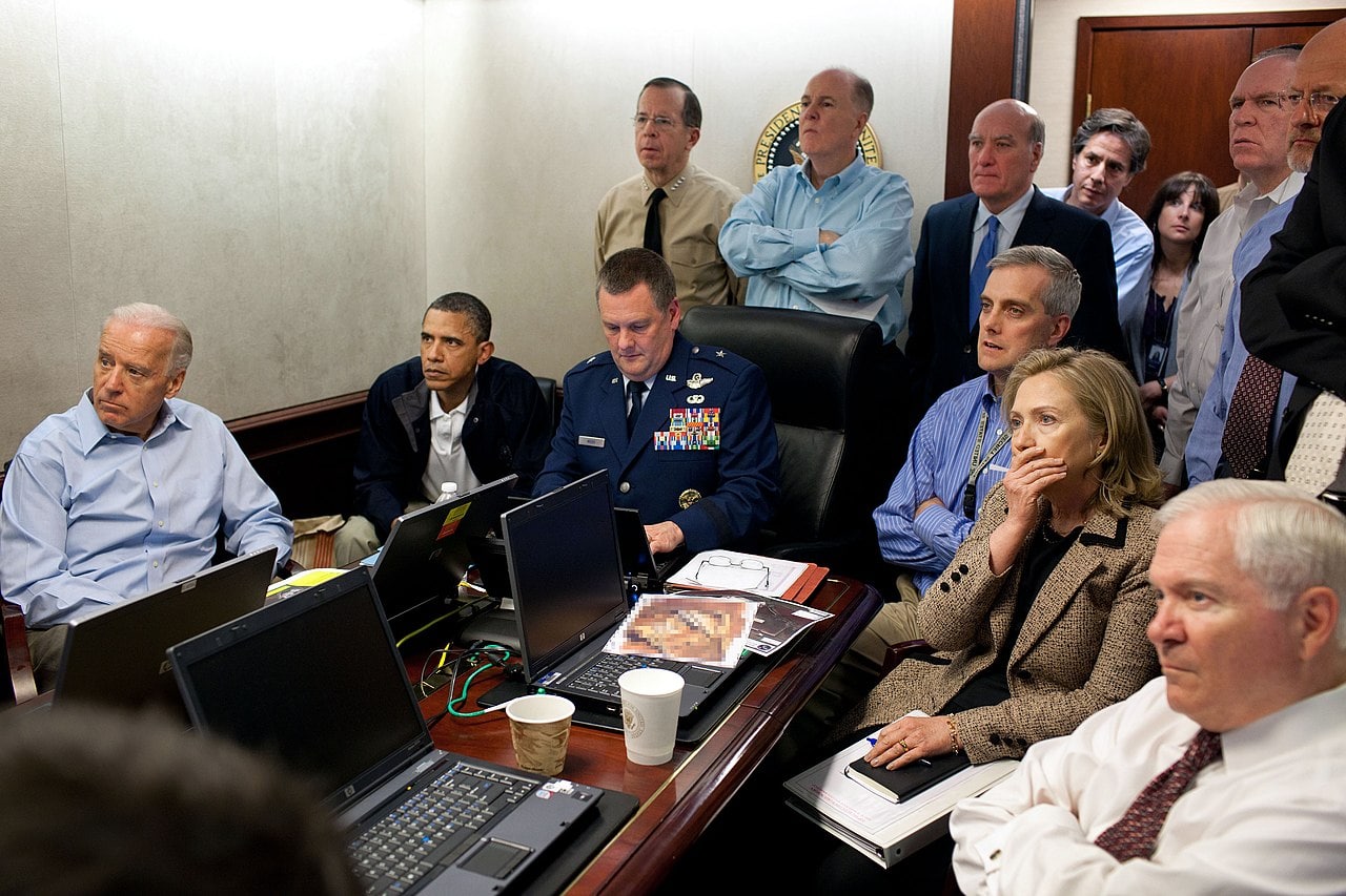 Barack Obama, Joe Biden, and the national security team members