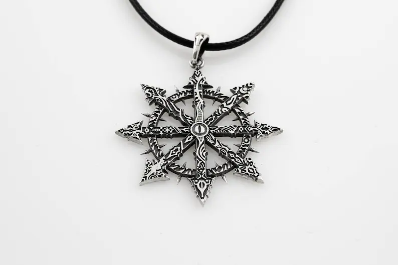 Silver Symbol of Chaos pendant