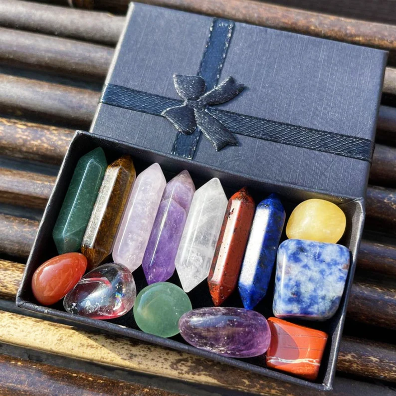 crystals in a box