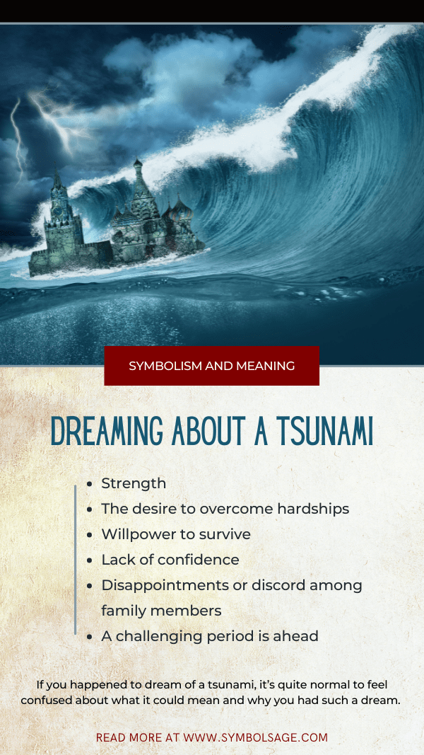 sonhar com tsunami