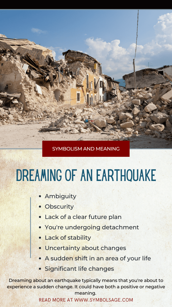 symbolism and meaning of dreaming about earthquake