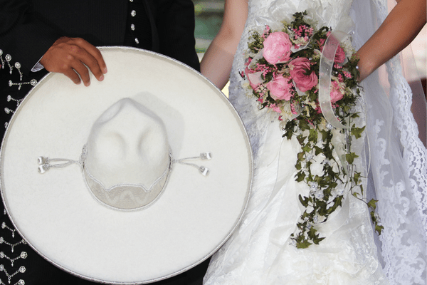 mexican bride and groom