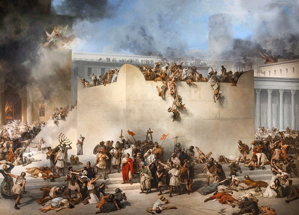 Destruction of the Temple of Jerusalem, by Francesco Hayez