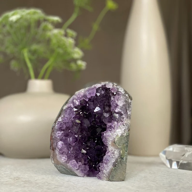 Purple Amethyst cathedral geode