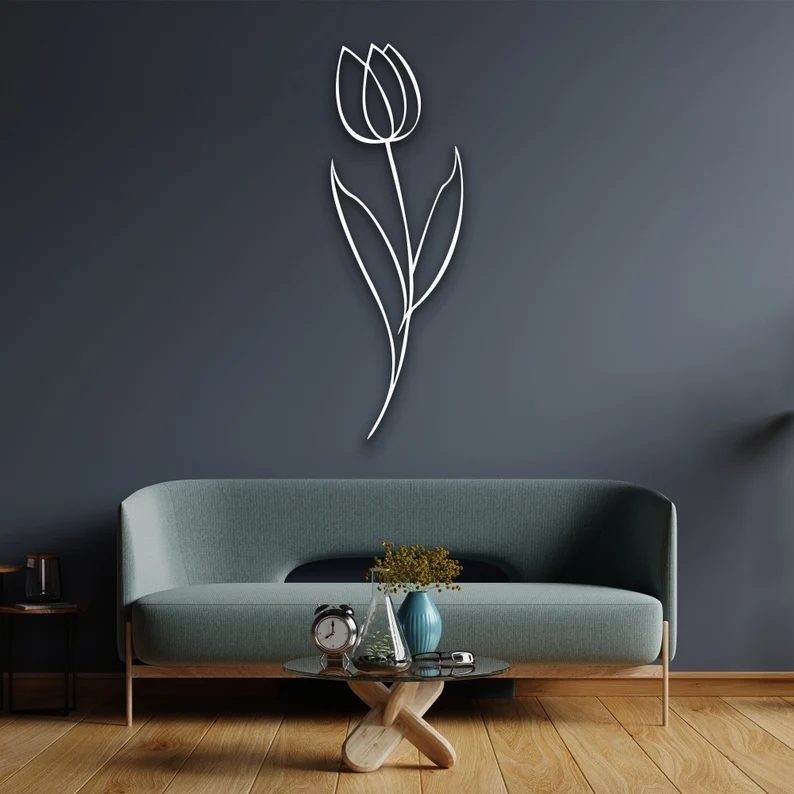 Tulip Metal Wall Art