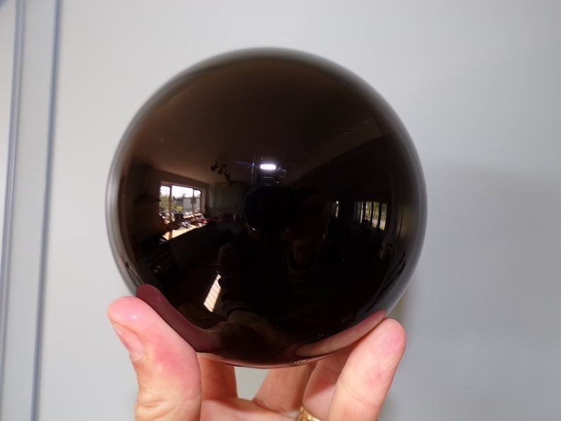 XL Black Obsidian Sphere