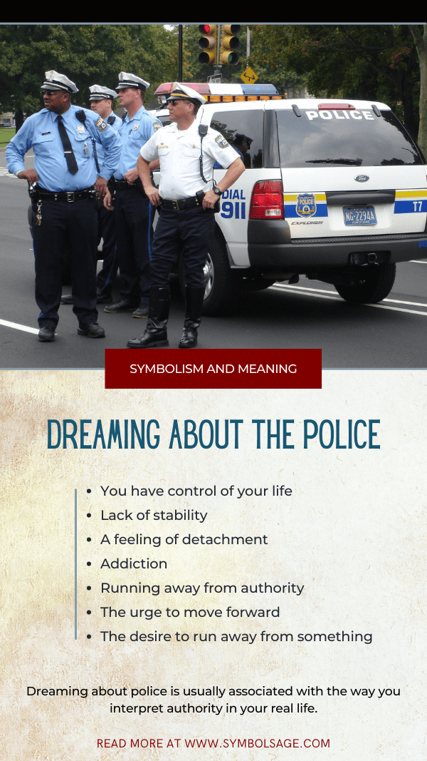 symbolism and meaning of dreaming about the police