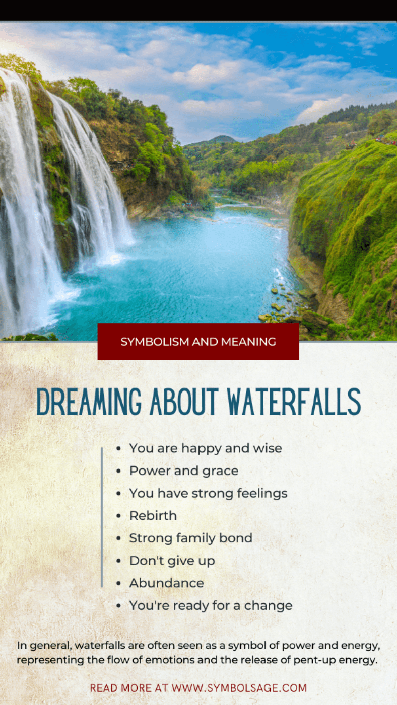 Dreaming about Waterfalls Meaning and Symbolism Symbol Sage