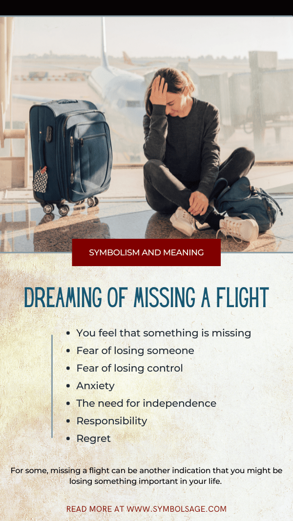 symbolism and meaning of dreams of missing a flight
