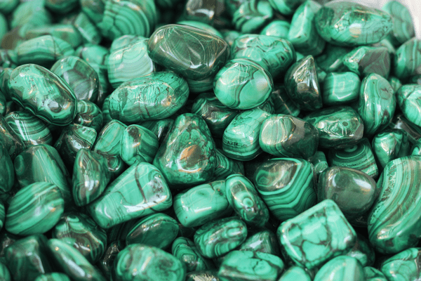 Malachite stones