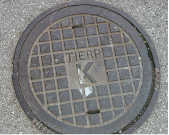 manhole with K