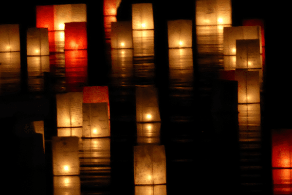 Japanese Obon Festival lanterns