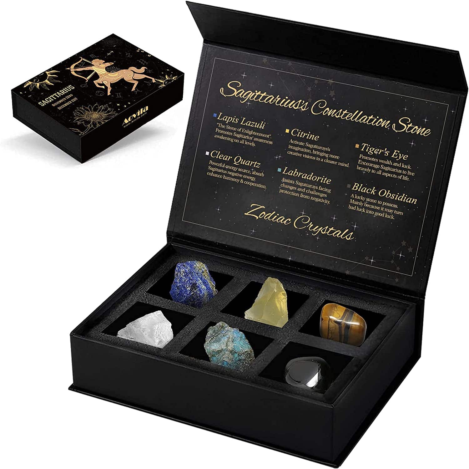 sagittarius crystals gift set amazon