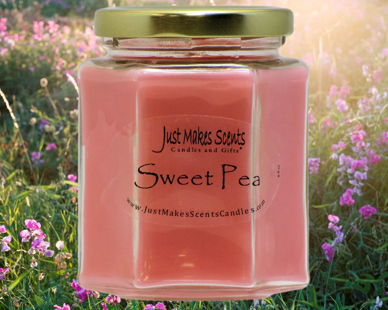 sweet pea scented candle etsy