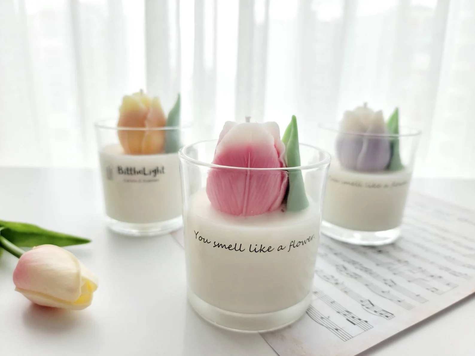 tulip scented candles