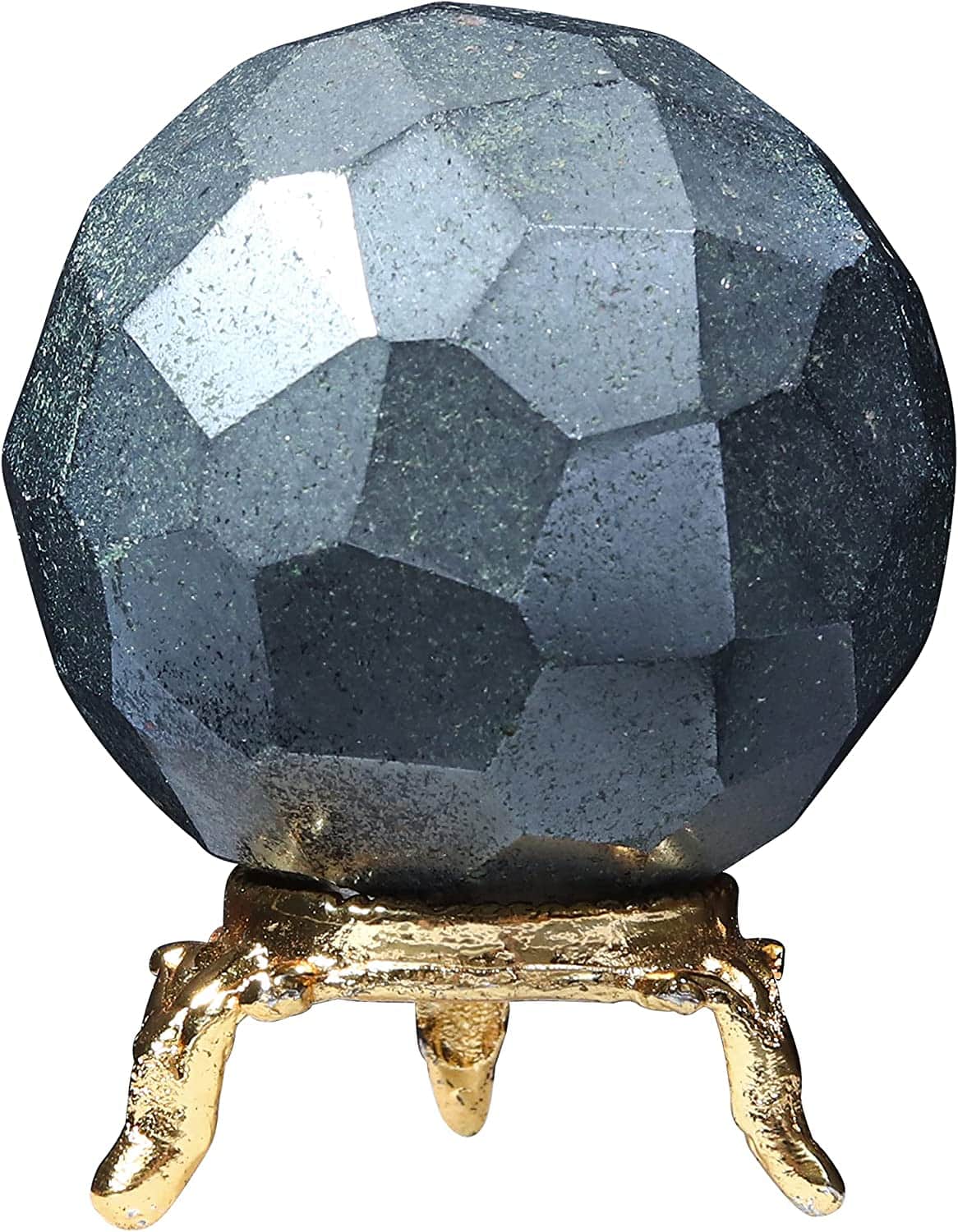 Crocon Hematite Diamond Cut Sphere